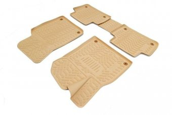 Covoare cauciuc tip tavita BEJ Audi Q7 2005-2015 