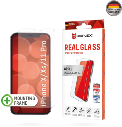 Folie pentru iPhone X / iPhone XS / iPhone 11 Pro - Displex Real Glass 2D - Clear