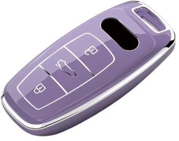 Husa pentru cheie smart Audi A6 A7 A8 E-tron Q5 Q7 Q8 C8 D5 mov 