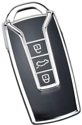 Husa pentru cheie smart VW Volkswagen Touareg 2018 2019 2020 2021 2022 2023 negru 