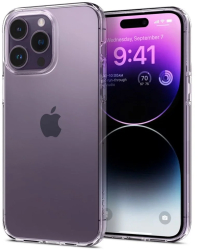 Husa pentru iPhone 14 Pro Max - Spigen Liquid Crystal - Clear 