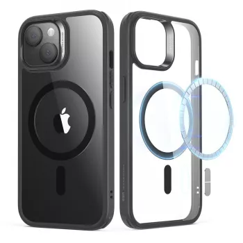 Husa pentru iPhone 15 Plus - ESR Classic Hybrid HaloLock - Clear Black 