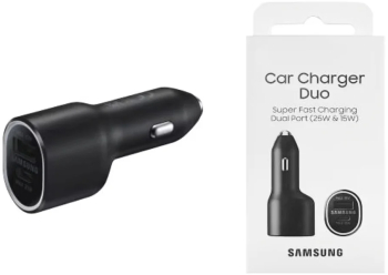 Incarcator Auto USB Type-C Fast Charging 40W - Samsung Duo EP-L4020NBEGEU - Black Blister Packing 