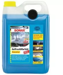 Lichid spalat parbrizul iarna concentrat Sonax 5L nu contine Methanol anticalcar aroma lamaie lemon se pot obtine pana la 15 l de 