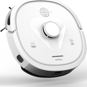 Robot de aspirare Heinner HI-Robo HRVC-M33WH WI-FI aspirator si mop 14.4V/ 3350 mAh putere aspirare 2000Pa motor BLDC navigatie LDS 