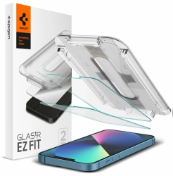 Folie pentru iPhone 13 / iPhone 13 Pro / iPhone 14 set 2 - Spigen Glas.tR EZ FIT - Clear 