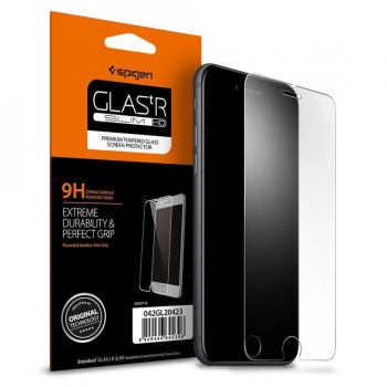 Folie pentru iPhone 7 / iPhone 8 / iPhone SE 2020 / iPhone SE 2022 - Spigen Glas.tR Slim - Clear 
