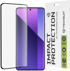 Folie pentru Xiaomi Redmi Note 13 Pro+ 5G / Note 14 Pro / Note 14 Pro+ / Poco X7 - Techsuit 111D Full Cover / Full Glue Glass / 3D Curved Sc 