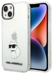 Husa iPhone iPhone 14 Plus - Karl Lagerfeld Hardcase Transparent KLHCP14MHNCHTCT - Ikonik Choupette 