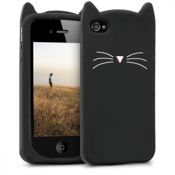 Husa pentru Apple iPhone 4 / iPhone 4s Silicon Negru 16131.02