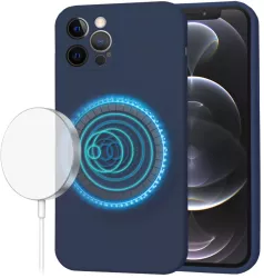 Husa pentru iPhone 12 Pro - Techsuit SoftFlex MagSafe - Navy Blue 