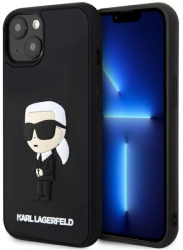 Husa pentru iPhone 14 Plus - Karl Lagerfeld 3D Design KLHCP14M3DRKINK - Rubber Ikonik 