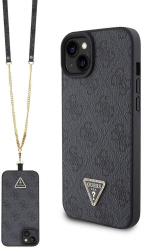 Husa pentru iPhone 15 - Guess Crossbody 4G Metal Logo GUHCP15SP4TDSCPK - Black 
