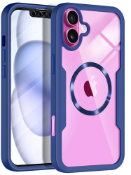 Husa pentru iPhone 16 Plus + Folie - Techsuit ColorVerse 360 MagSafe Series - Blue 