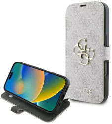 Husa pentru iPhone 16 Plus - Guess Book 4G GUBKP16M4GMGPII - Pink 