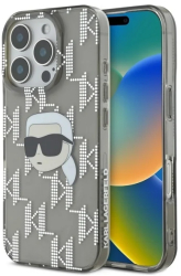 Husa pentru iPhone 16 Pro Max - Karl Lagerfeld IML Luxury Electroplated KLHCP16XHKLPKHK - Karl Head 