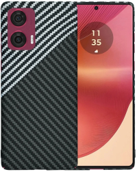 Husa pentru Motorola Edge 50 Fusion - Techsuit Carbonite FiberShell - Stealth Gray 