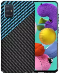 Husa pentru Samsung Galaxy A51 4G - Techsuit Carbonite FiberShell - Blue Pulse 