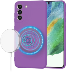 Husa pentru Samsung Galaxy S21 FE 5G - Techsuit SoftFlex MagSafe - Purple 