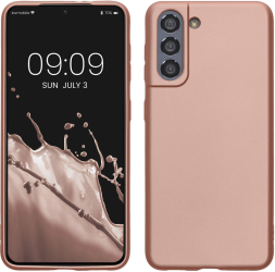 Husa pentru Samsung Galaxy S21 Silicon Rose Gold 54057.31 