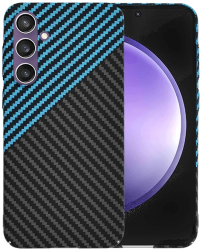 Husa pentru Samsung Galaxy S23 FE - Techsuit Carbonite FiberShell - Blue Pulse 