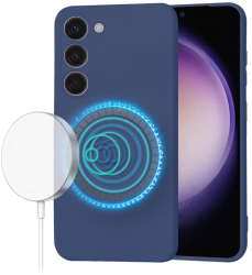 Husa pentru Samsung Galaxy S23 - Techsuit SoftFlex MagSafe - Navy Blue 