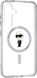 Husa pentru Samsung Galaxy S24 Plus - Karl Lagerfeld IML Luxury MagSafe KLHMS24MHFCKNOT - Transparent Ikonik 