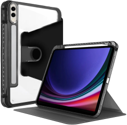 Husa pentru Samsung Galaxy Tab S9 Plus / S9 FE Plus / S10 Plus - Techsuit Crystal Vision - Black 