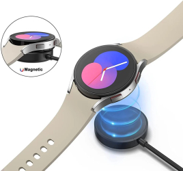 Incarcator pentru Samsung Galaxy Watch 3/4/5/6 USB 2.5W Carcasa PC - Techsuit TSC11 - Black 