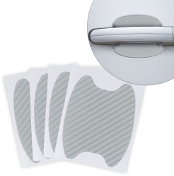 Set 4 Autocolante universale pentru maner usa auto Kwmobile Gri Carbon 51059.03