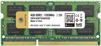 Memorie RAM 4 GB sodimm ddr3 1333 Mhz CIMUTO original pentru laptop memorii