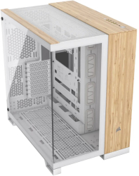 Carcasa Corsair 6500X White/Bamboo Wood 