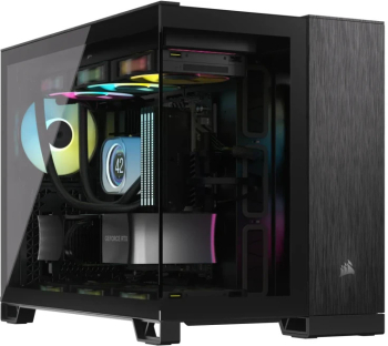 Carcasa acvariu Corsair 2500X Black/Obsidian Aluminium 