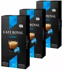 Capsule Cafe Royal Lungo 3 x 10 capsule compatibil Nespresso 159 grame 
