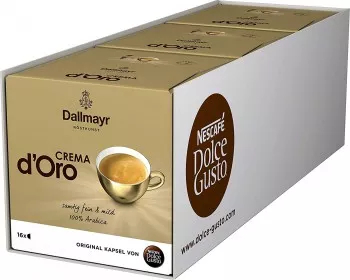 Set 3 X Capsule Nescafe Dolce Gusto Dallmayr Crema dOro 16 Capsule 120 g 