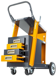 Carucior de sudura cu 4 sertare capacitate maxima 100 kg Powermat PM1315