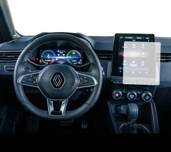 Folie Protectie Display Navigatie Duragon Renault Clio 2023+ 7 inch si Ceasuri de bord silicon Transparent Anti-zgarieturi Anti-ampren 