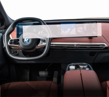 Folie Protectie Display Navigatie Duragon si Ceasuri de bord BMW iX 2021+ si Ceasuri de bord silicon Transparent Anti-zgarieturi Anti-a 