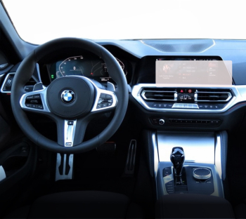 Folie Protectie Display Navigatie Duragon si Ceasuri de bord BMW Seria 4 2024+ si Ceasuri de bord silicon Transparent Anti-zgarieturi A