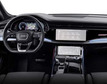Folie Protectie Display Navigatie Ceasuri de Bord si AC Duragon Audi Q8 2023+ silicon Transparent Anti-zgarieturi Anti-amprenta Regene 