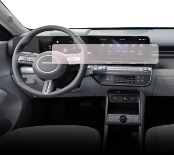 Folie Protectie Navigatie Hyundai Kona Electric 2023+ Duragon protectie Display Navigatie si Ceasuri de Bord silicon Mat Anti-zgarieturi 