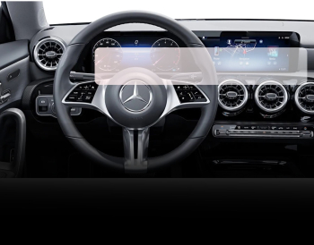 Folie Protectie Navigatie Mercedes Benz CLA Coupe 2023+ Duragon protectie Display Navigatie si Ceasuri de Bord silicon Transparent Anti- 