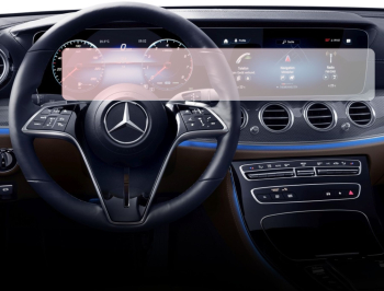 Folie Protectie Navigatie Mercedes Benz E-Class W213 2020-2023 Duragon protectie Display Navigatie si Ceasuri de Bord silicon Transpare 