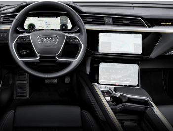 Folie Protectie Navigatie si AC Audi e-tron 2019+ Duragon protectie Display Navigatie silicon Mat Anti-zgarieturi Anti-amprenta Anti- 