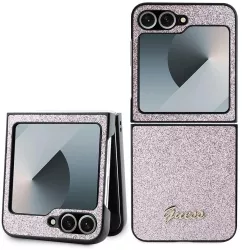 Husa pentru Samsung Galaxy Z Flip6 - Guess Glitter Script GUHCZF6HGGSHP - Pink 