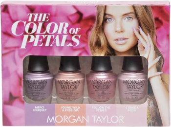 Set Lac de unghii de lunga durata Morgan Taylor The Color of Petals 4 x 15 ml 