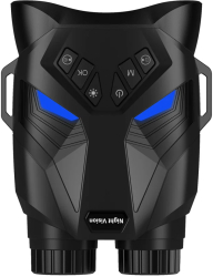 Binoclu Digital Wolf 4K Profesional de Vanatoare cu Inregistrare Vedere pe Timp de Noapte Infrarosu Negru 
