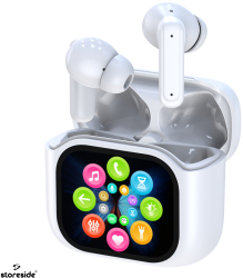 Casti Bluetooth 5.4 Storeside In Ear Noise Cancelling TWS Wireless Microfon Sport Gaming Egalizator 7 Moduri Rezistente la apa Alb 