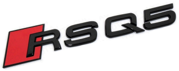 Emblema RSQ5 negru spate portbagaj Audi 