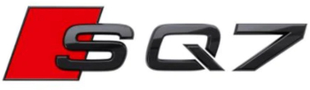 Emblema SQ7 spate portbagaj Audi Negru 